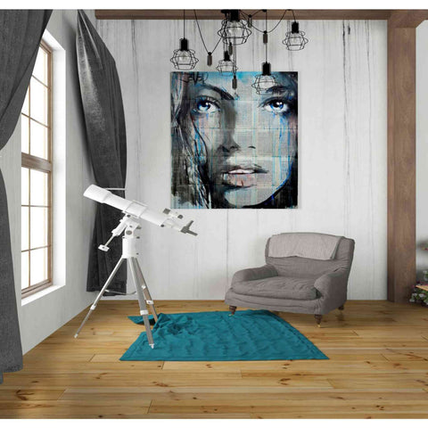 Image of 'Blue Sway' by Loui Jover, Canvas Wall Art,26 x 30