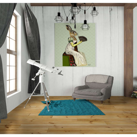 Image of 'Miss Hare' by Fab Funky, Giclee Canvas Wall Art