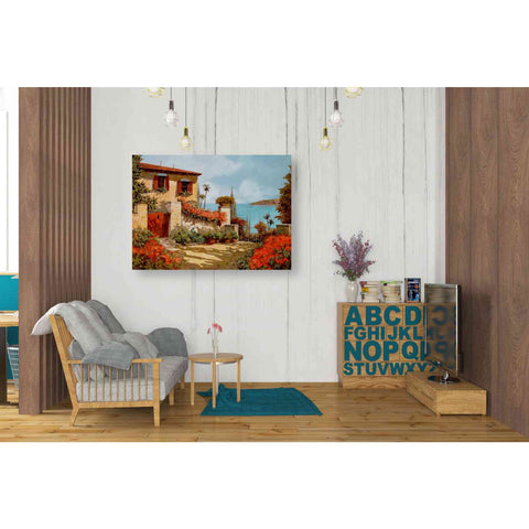 Image of 'Il Giardino Rosso' by Guido Borelli, Giclee Canvas Wall Art