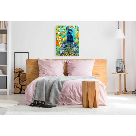 Image of 'Plumed Peacock II' by Carolee Vitaletti, Giclee Canvas Wall Art