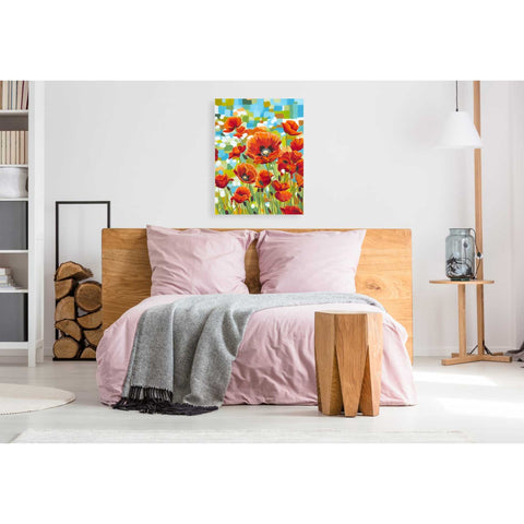 Image of 'Vivid Poppies I' by Carolee Vitaletti, Giclee Canvas Wall Art