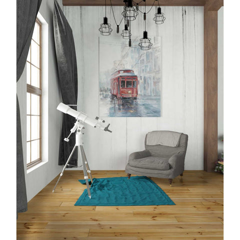 Image of 'Watercolor Streetcar Study II' by Ethan Harper Canvas Wall Art,26 x 34
