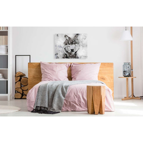 Image of 'Rustic Wolf Portrait 3' by Irena Orlov, Canvas Wall Art,34 x 26