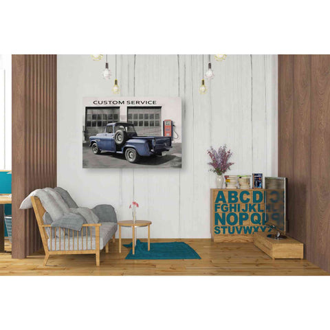 Image of 'Gulf Service Station' by Lori Deiter, Canvas Wall Art,34 x 26