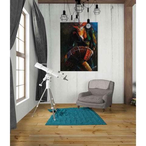 Image of 'Reina del Bandoneon' by Colin John Staples, Giclee Canvas Wall Art