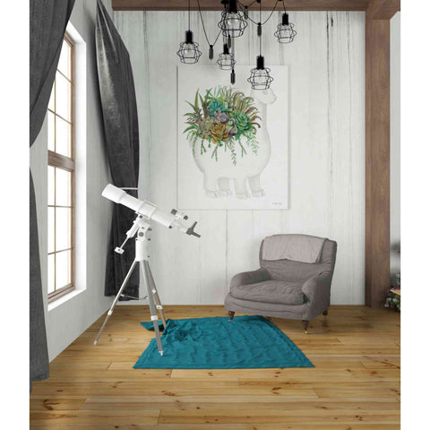 Image of 'Proud Llama Pot I' by Cindy Jacobs, Canvas Wall Art,26 x 34