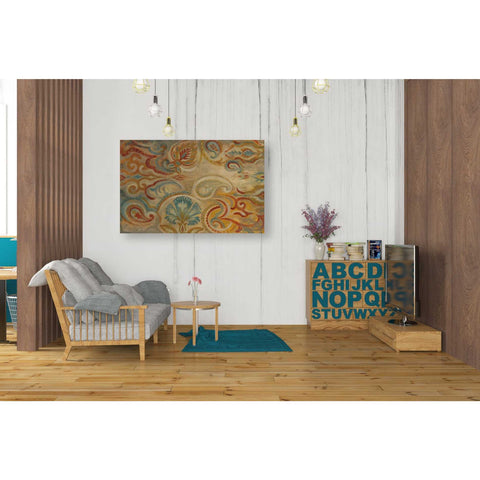 Image of 'Antique Paisley' by Silvia Vassileva, Canvas Wall Art,40 x 26