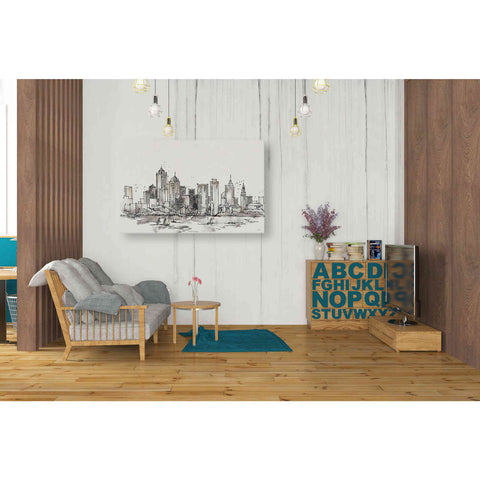 Image of 'Skyline Sketches III' by Anne Tavoletti, Canvas Wall Art,40 x 26
