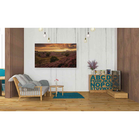 Image of 'Just a Sunset in the Netherlands' by Martin Podt, Canvas Wall Art,40 x 26