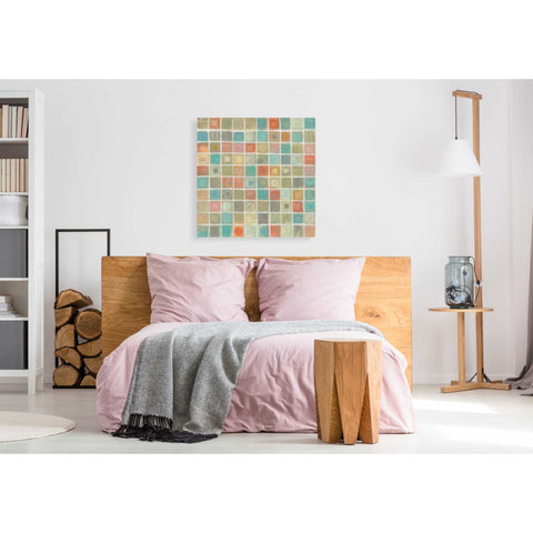 Image of 'Sea Glass Mosaic' by Silvia Vassileva, Canvas Wall Art,37 x 37