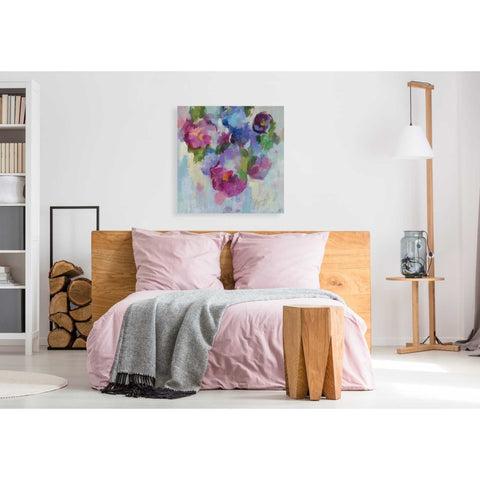 Image of 'Pink and Blue III' by Silvia Vassileva, Canvas Wall Art,37 x 37