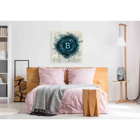 Image of 'Bitcoin Era' by Surma and Guillen, Canvas Wall Art,37 x 37