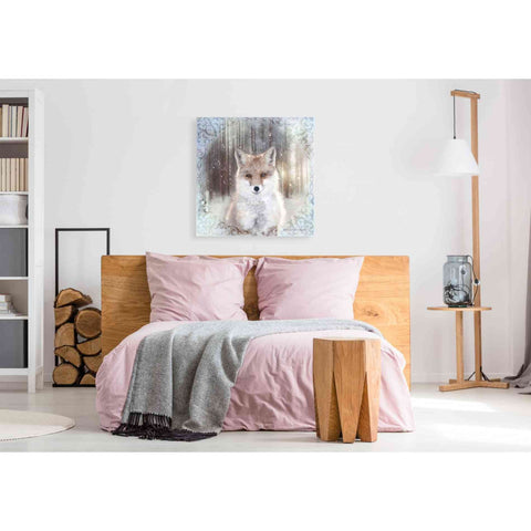 Image of 'Enchanted Winter Fox' by Bluebird Barn, Canvas Wall Art,37 x 37