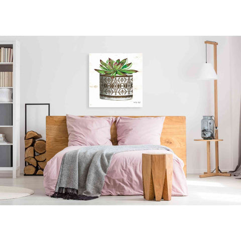 Image of 'Mud Cloth Vase VI' by Cindy Jacobs, Giclee Canvas Wall Art