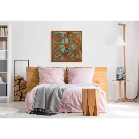 Image of 'Villa Tiles' by Britt Hallowell, Canvas Wall Art,37 x 37