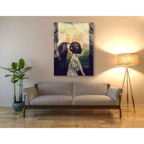 Image of 'The Sun, Stars and Moon' by Erin K Robinson, Giclee Canvas Wall Art