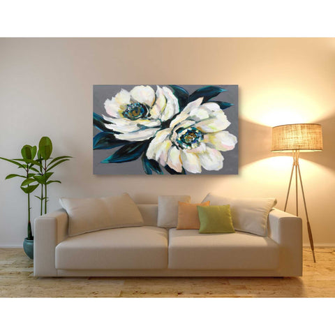 Image of "Peonies" by Jeanette Vertentes, Giclee Canvas Wall Art