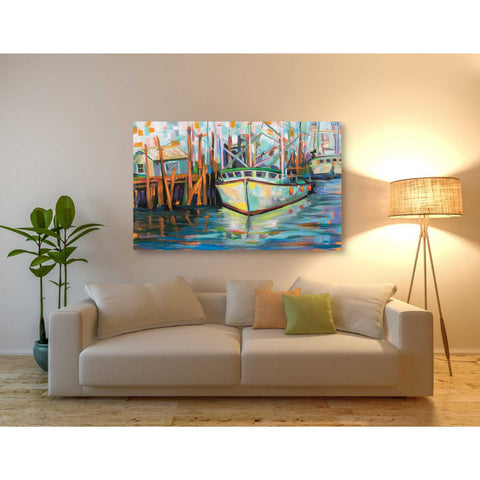Image of "At the Dock" by Jeanette Vertentes, Giclee Canvas Wall Art