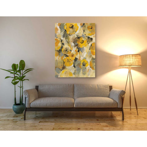 Image of "Yellow Floral II" by Silvia Vassileva, Canvas Wall Art,40 x 54