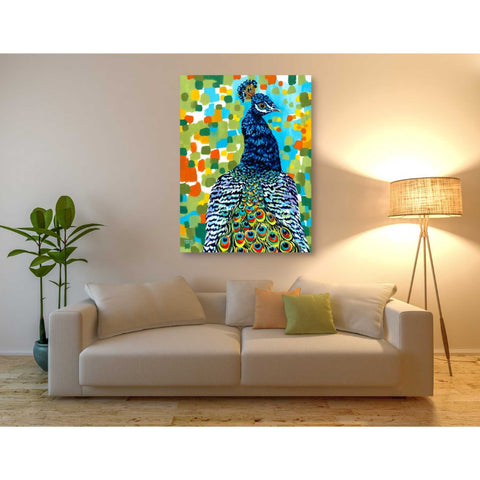 Image of 'Plumed Peacock II' by Carolee Vitaletti, Giclee Canvas Wall Art