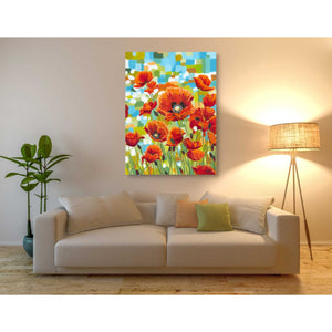 'Vivid Poppies I' by Carolee Vitaletti, Giclee Canvas Wall Art