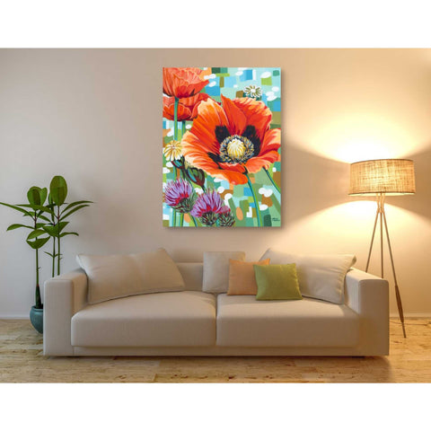 Image of 'Vivid Poppies II' by Carolee Vitaletti, Giclee Canvas Wall Art