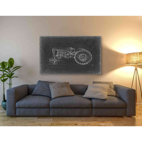 Image of 'Tractor Blueprint I' by Ethan Harper Canvas Wall Art,54 x 40