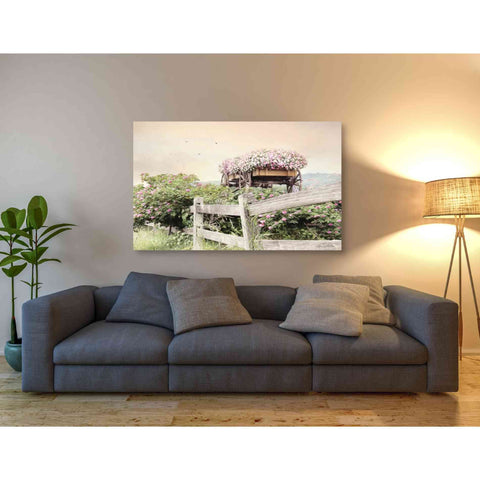 Image of 'Flower Wagon' by Lori Deiter, Canvas Wall Art,54 x 40