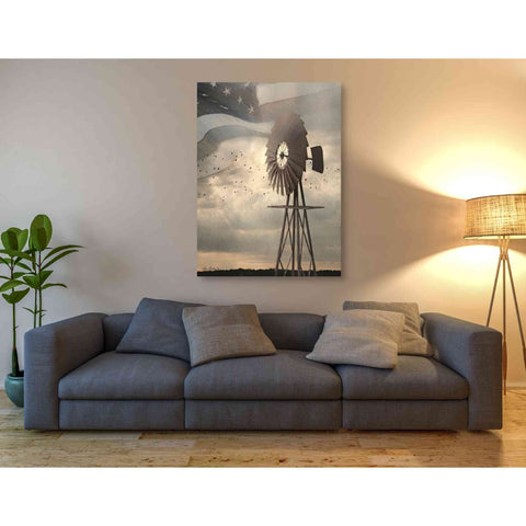 Image of 'Land That I Love Windmill I' by Lori Deiter, Canvas Wall Art,40 x 54