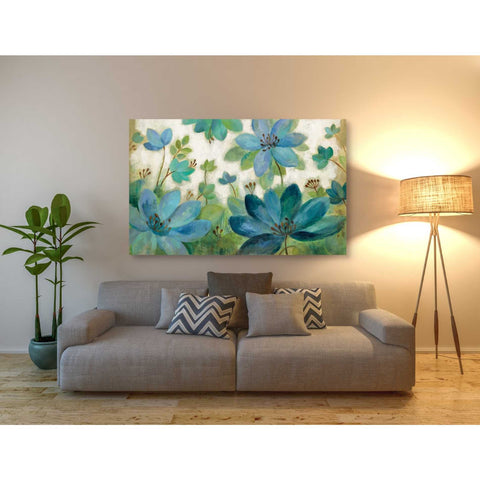 Image of "Peacock Bloom" by Silvia Vassileva, Canvas Wall Art,60 x 40