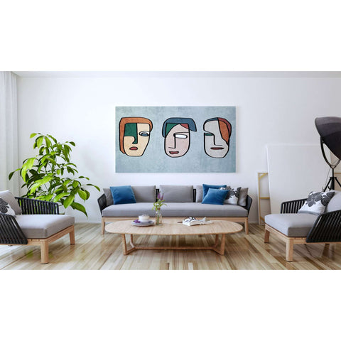 Image of 'FACES LINE ART 2' by Irena Orlov, Canvas Wall Art,60 x 40