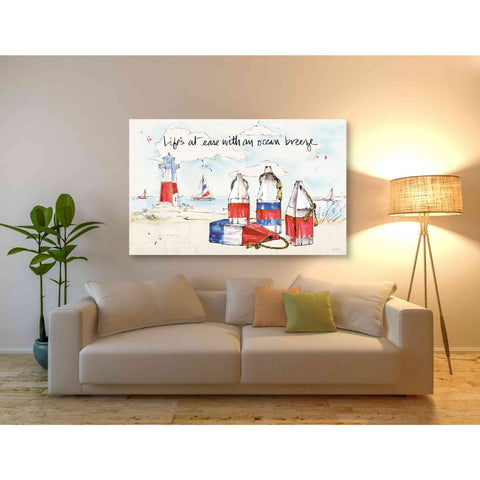 Image of 'Coastal Buoys II' by Anne Tavoletti, Canvas Wall Art,60 x 40