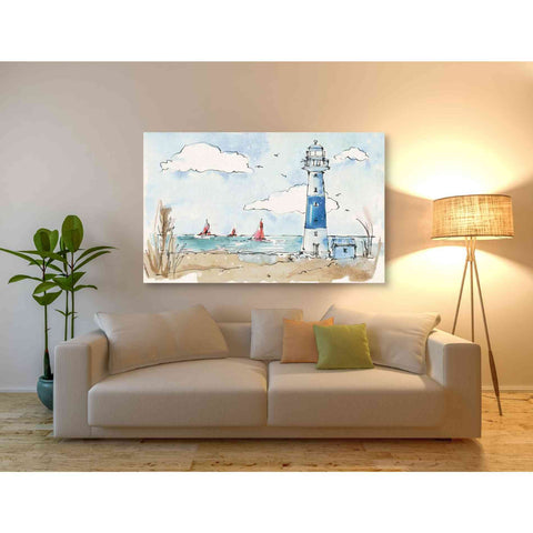 Image of 'Coastal Life II' by Anne Tavoletti, Canvas Wall Art,60 x 40
