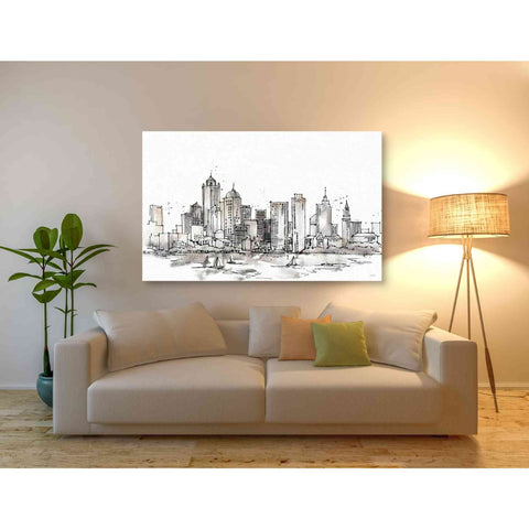 Image of 'Skyline Sketches III' by Anne Tavoletti, Canvas Wall Art,60 x 40