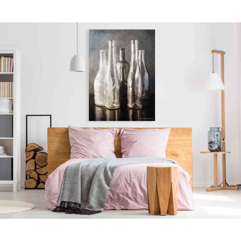 Image of 'Grey Bottle Collection' by Bluebird Barn, Canvas Wall Art,40 x 60