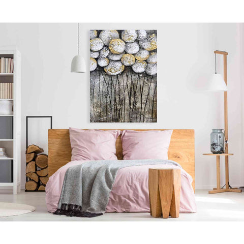 Image of 'Bubble Trees in White' by Britt Hallowell, Canvas Wall Art,40 x 60