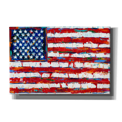 Image of 'Dramatic Stars & Stripes' by Carolee Vitaletti Giclee Canvas Wall Art