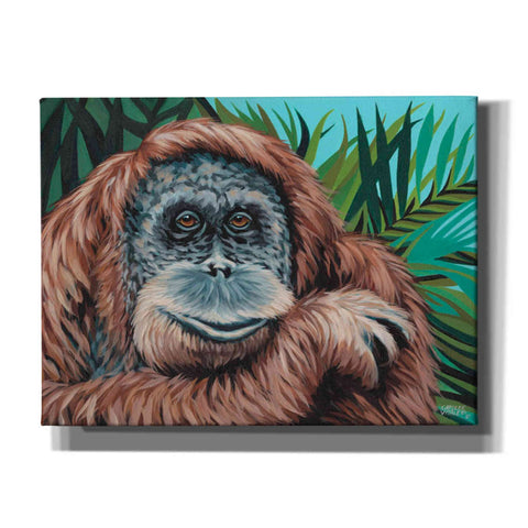 Image of 'Jungle Monkey I' by Carolee Vitaletti Canvas Wall Art,Size C Landscape