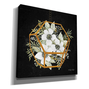 'Gold Geometric Hexagon' by Cindy Jacobs, Canvas Wall Art,Size 1 Square