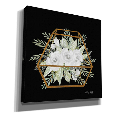 Image of 'Gold Geometric Polygon' by Cindy Jacobs, Canvas Wall Art,Size 1 Square