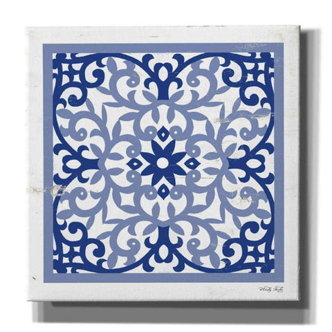 Image of 'Blue Tile V' by Cindy Jacobs, Canvas Wall Art,Size 1 Square