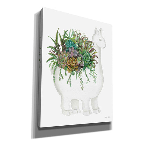 Image of 'Proud Llama Pot I' by Cindy Jacobs, Canvas Wall Art,Size B Portrait
