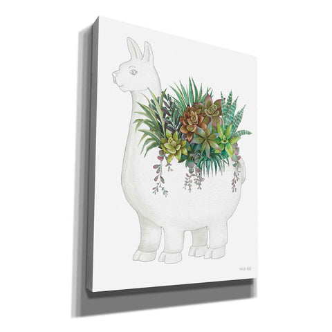 Image of 'Proud Llama Pot II' by Cindy Jacobs, Canvas Wall Art,Size B Portrait