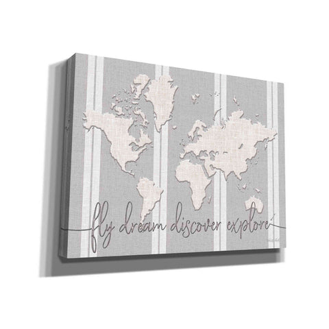 Image of 'Fly Dream Discover Explore' by Cindy Jacobs, Canvas Wall Art,Size C Landscape