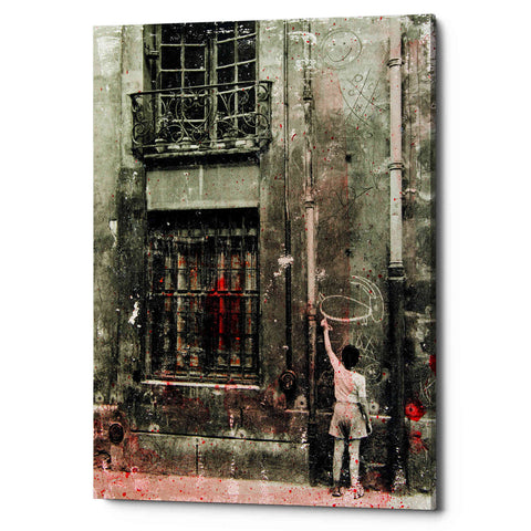 Image of 'FIRST GRAFFITI' by DB Waterman, Giclee Canvas Wall Art