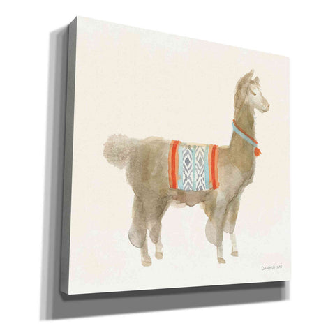 Image of 'Festive Llama III' by Danhui Nai, Canvas Wall Art,Size 1 Sqaure