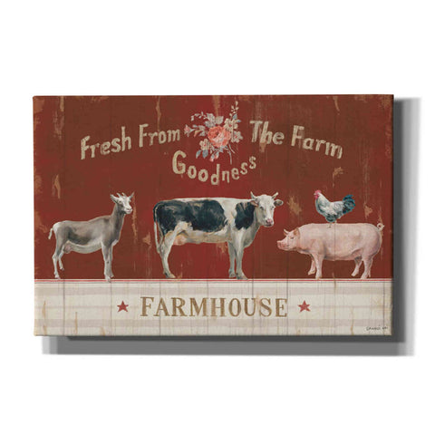 Image of 'Farm Patchwork II' by Danhui Nai, Canvas Wall Art,Size A Landscape