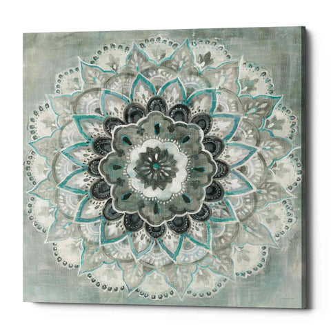 Image of 'Teal Sunburst' by Danhui Nai, Canvas Wall Art