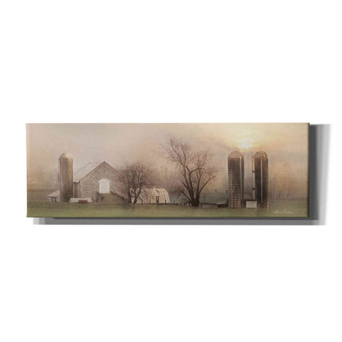 Image of 'Old Stone Barn' by Lori Deiter, Canvas Wall Art,Size 3 Landscape