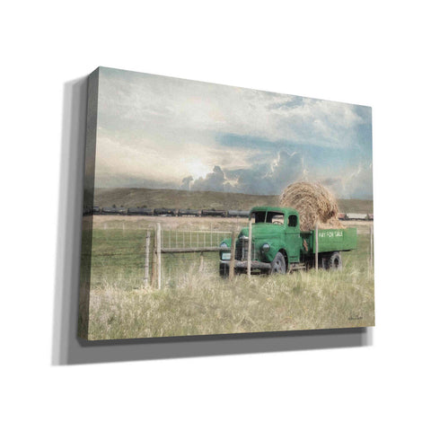 Image of 'Hay for Sale' by Lori Deiter, Canvas Wall Art,Size B Landscape